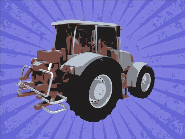 Ilustracja Wektora Ciągnika Rolniczego — Wektor stockowy