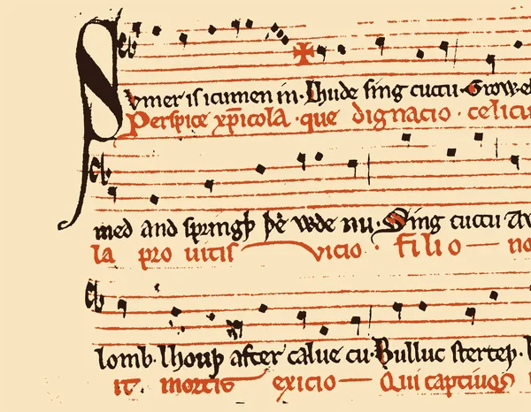 Старий Паперовий Фон Різними Музичними Нотами Векторні Ілюстрації — стоковий вектор