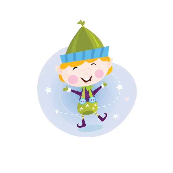 Cute Little Girl Wearing Winter Clothes Vector Illustration Graphic Design — Stock Vector