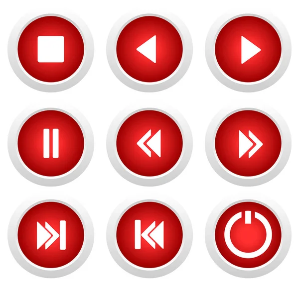 Vector Illustration Buttons — Stock Vector