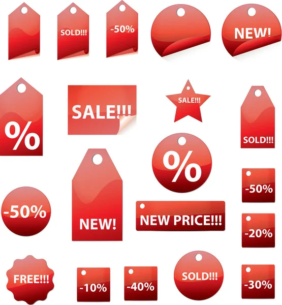 Verkauf Symbole Vektor Illustration — Stockvektor