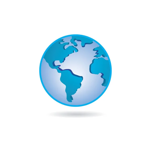 Världen Globen Ikon Vektor Illustration — Stock vektor