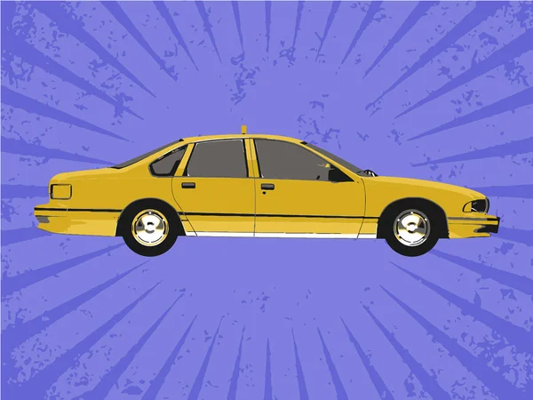 Illustration Vectorielle Voiture Taxi — Image vectorielle