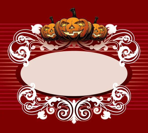 Halloween Sfondo Vettoriale Illustrazione — Vettoriale Stock