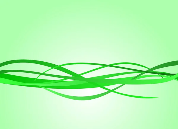 Αφηρημένο Φόντο Πράσινο Κύματα Διανυσματική Απεικόνιση — Διανυσματικό Αρχείο