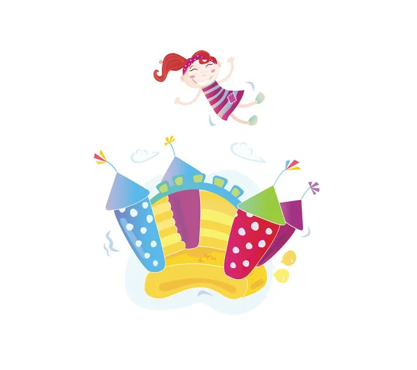 Birthday Party Celebration Flat Cartoon Illustration — Stock Vector