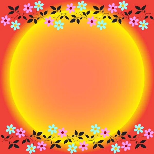 Abstraktní Květinové Pozadí Vektorové Ilustrace — Stockový vektor