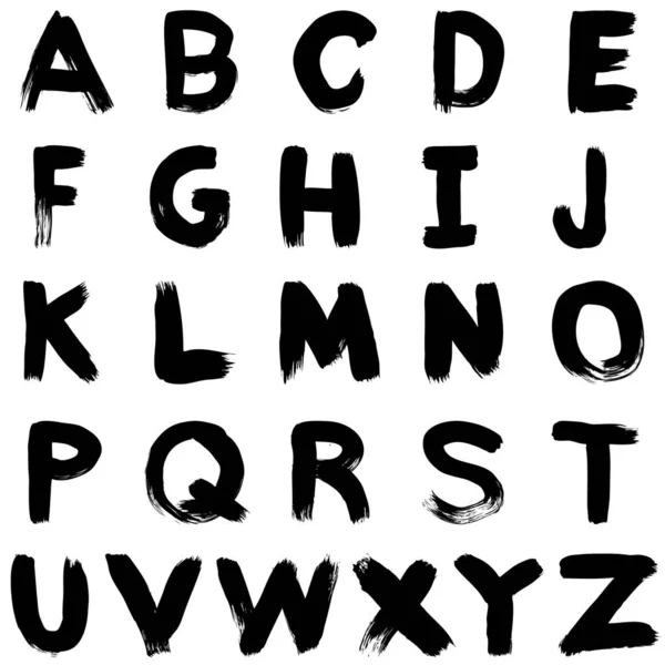 Ensemble Lettres Alphabet Vectoriel — Image vectorielle