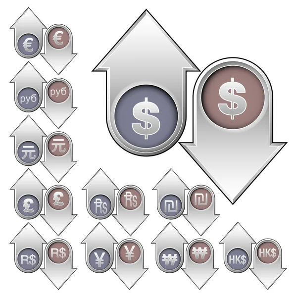 美元符号Web图标矢量插图 — 图库矢量图片
