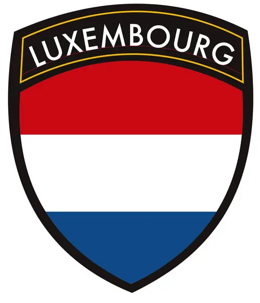 Drapeau Luxembourgeois Ville Luxembourg — Image vectorielle