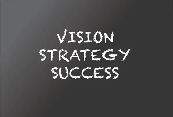 Vize Úspěchu Strategie Vize — Stockový vektor