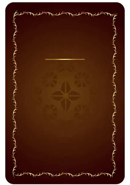 Cadre Décoratif Vectoriel Doré Avec Motif — Image vectorielle