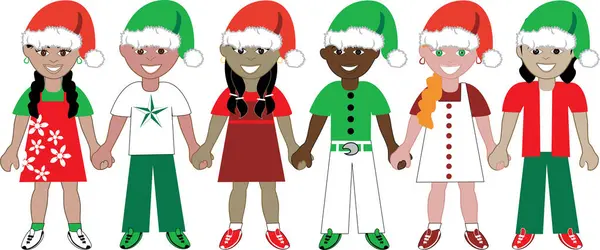 Christmas Family Vector Illustration Christmas Concept — Stock Vector