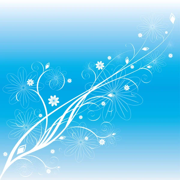 Abstract Blue Background Greeting Card Cover — Stock Vector