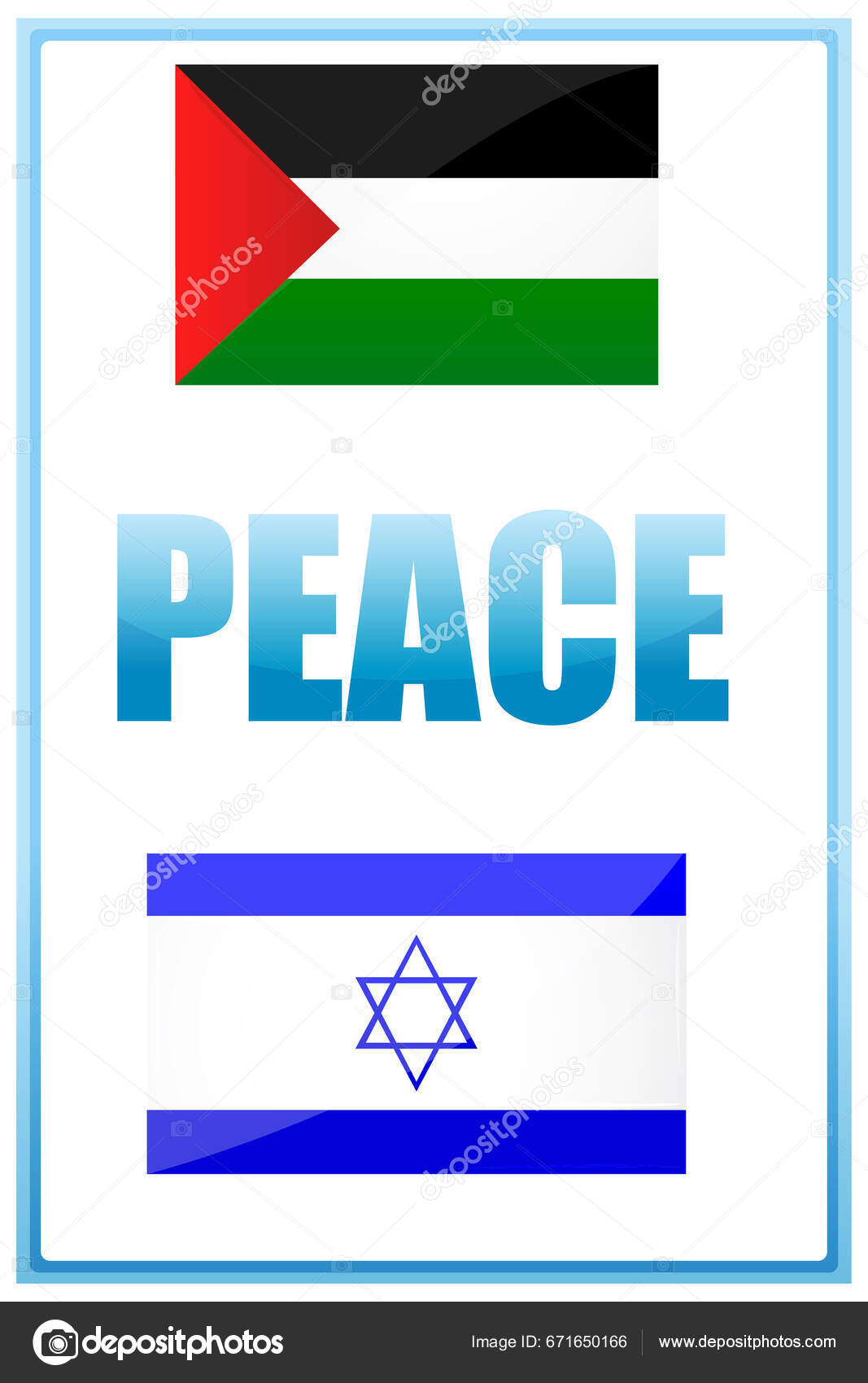 Flag Israel Sign Stock Vector by ©DesignPicsInc 671650166