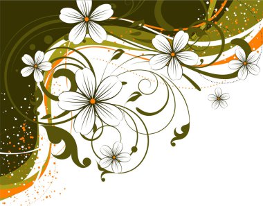 soyut çiçek tasarım arka plan