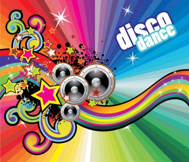 disko elemanları ile disko partisi broşürü
