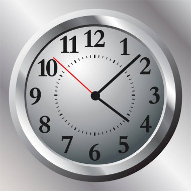 Beyaz arkaplanda saat yüzü