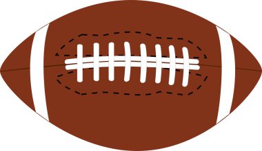 Amerikan futbolu izole edilmiş vektör simgesi kolayca değiştirilebilir ya da düzenlenebilir