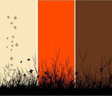 Dört sezonluk pankart seti