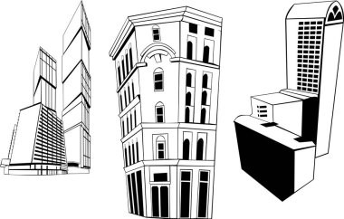 şehir mimarisi seti