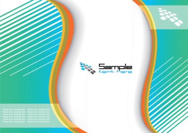 soyut broşür tasarımı, vektör şablonu