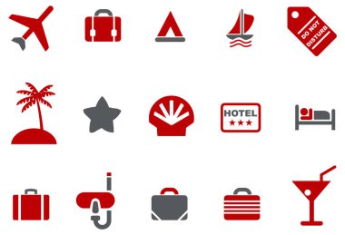 seyahat simgeleri dizisi