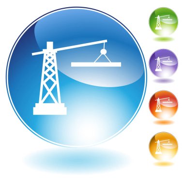 Simgeli inşaat vinci