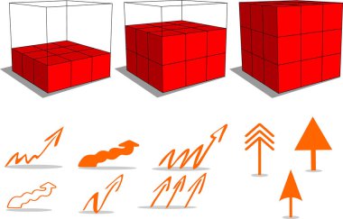 3 d izometrik 3 boyutlu elementlerin vektör kümesi