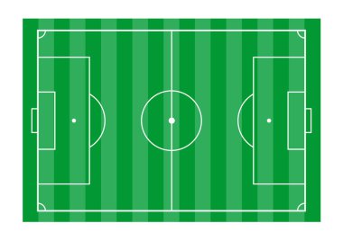 futbol sahası simgesi, basit biçim
