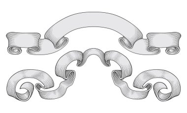 Klasik stil dekoratif tasarım ögeleri seti