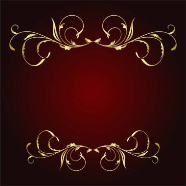 Vintage çiçek süslemesinin vektör illüstrasyonu