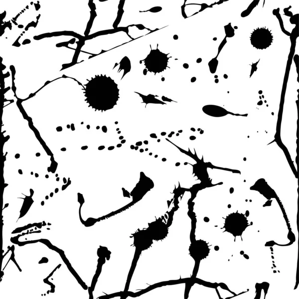 Grunge Textura Fondo Abstracto Negro Blanco Vector Ilustración — Archivo Imágenes Vectoriales