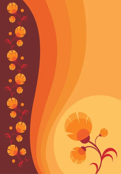Herbstliches Florales Design Vektorillustration Folge Grafik — Stockvektor