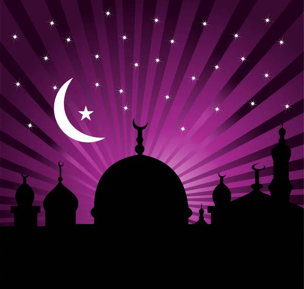 Eid Mubarak Islamic Design Background Διανυσματική Απεικόνιση — Διανυσματικό Αρχείο