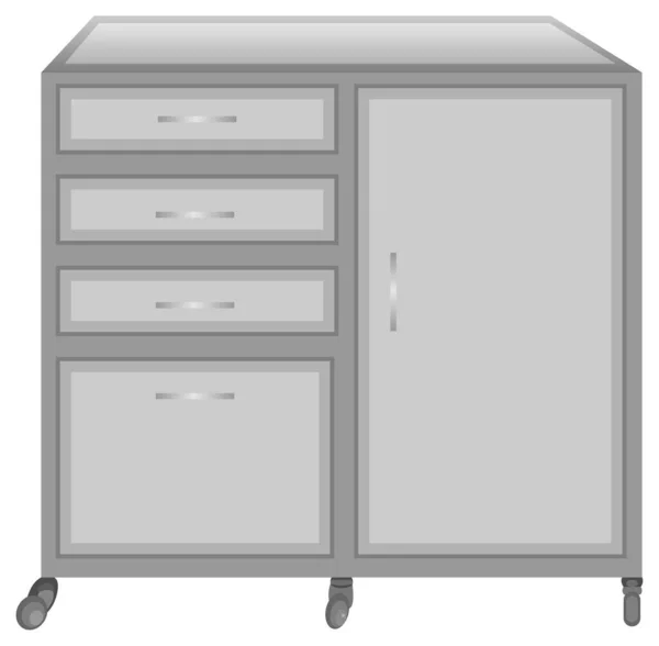 Muebles Cocina Ilustración Vectorial — Vector de stock