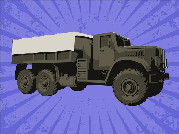 Vrachtwagen Vector Kunst Illustratie Grafisch Ontwerp — Stockvector