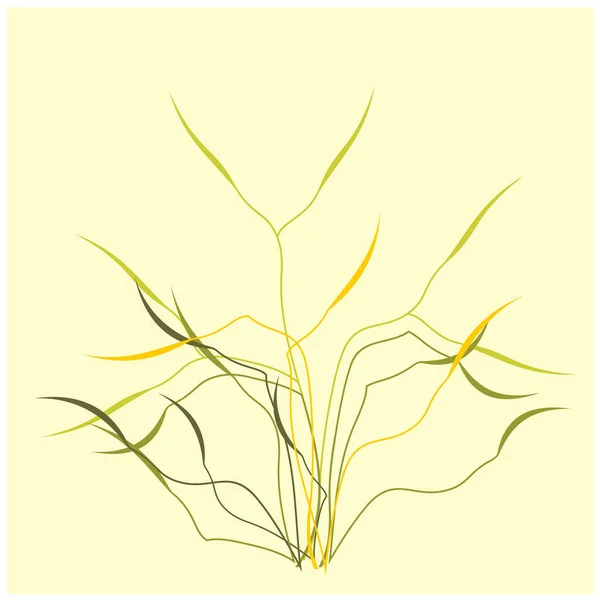 Набор Желтой Травы — стоковый вектор