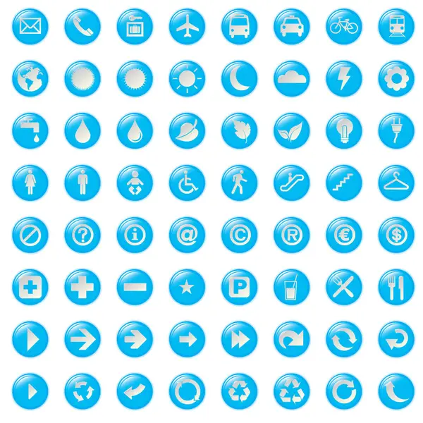 Set Icone Web Illustrazione Vettoriale — Vettoriale Stock