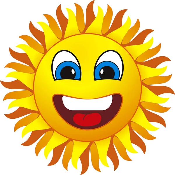Sun Smile Vector Illustration — Stock Vector