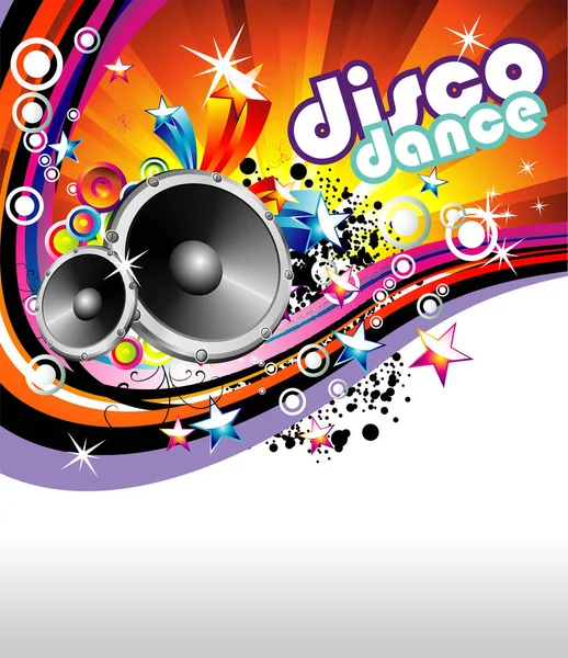 Abstrakcyjny Disco Plakat Taneczny — Wektor stockowy