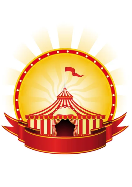 Illustration Vectorielle Tente Cirque — Image vectorielle