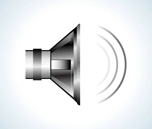 Lautsprecher Symbol Lautstärke Zeichen Vektorillustration — Stockvektor