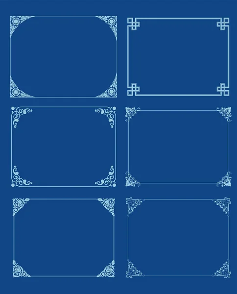 Набор Китайской Традиционной Бумаги Дизайна Вектор — стоковый вектор
