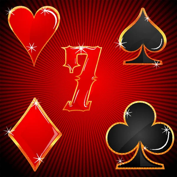 Illustration Signes Casino — Image vectorielle