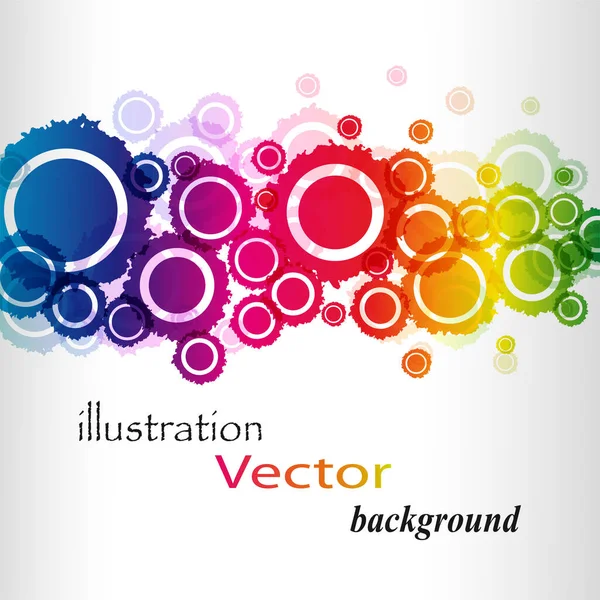 Barevné Pozadí Cákancemi Barvy Štětce Vektorová Ilustrace — Stockový vektor