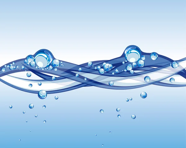 Νερό Βουτιά Σταγόνες Διανυσματική Απεικόνιση Απλό Σχεδιασμό — Διανυσματικό Αρχείο