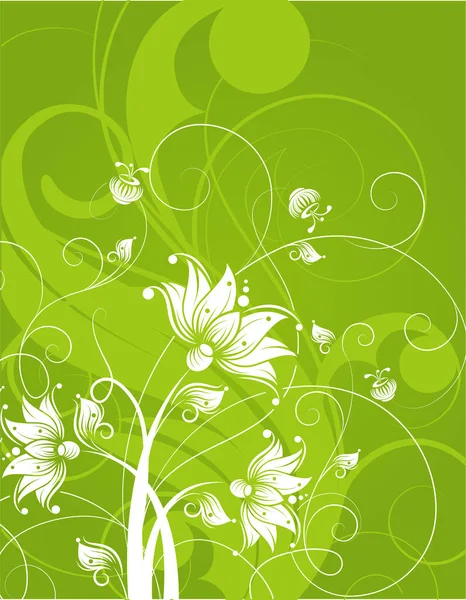 Fondo Floral Ilustración Adorno Creativo Banner Para Espacio Copia — Archivo Imágenes Vectoriales