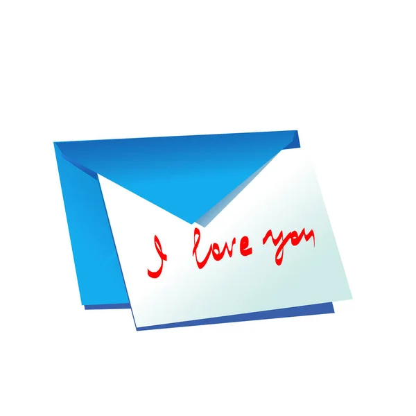 Mektubunu Seviyorum — Stok Vektör