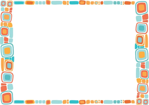彩色装饰框架的矢量插图 — 图库矢量图片